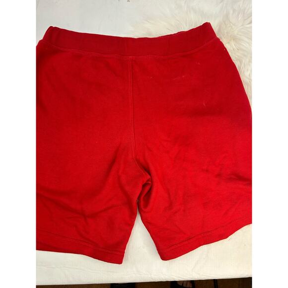 Men's Large Bag Chaser Red Athletic Shorts GUC Thick Soft Fabric - Picture 2 of 4